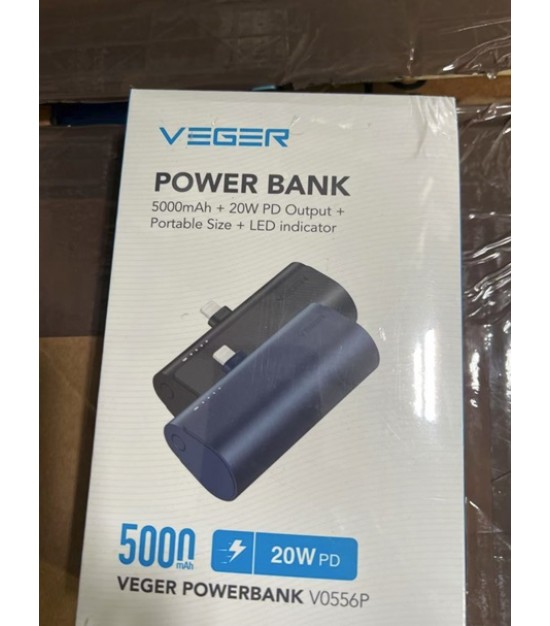 VEGER 5000mAh 2 Pack Portable Chargers for iPhone. 1195 Packs. EXW Los Angeles